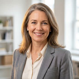 Foto van Sarah Coleman, aangeduid als Chief Financial Officer bij Vrijboekaat
