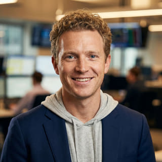 Foto van Ryan Brooks, aangeduid als Hoofd Handelsanalist bij Vrijboekaat