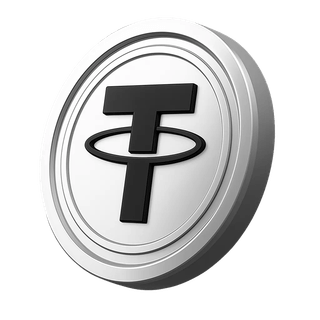 USDT-munt van Tether weergegeven in het gedeelte met accountgegevens